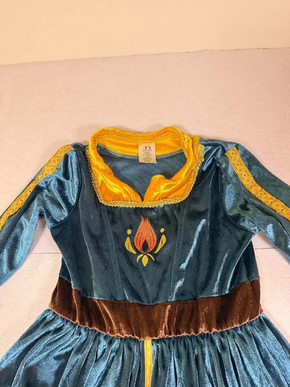 Little Adventures Deluxe Anna Princess Dress Up Costume Size Large 5-7 Years